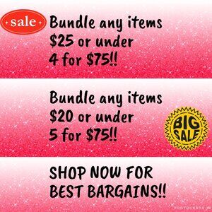 BUNDLED ITEMS SALE!